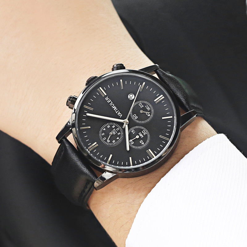 Fashion Korean Style Business Multifunction Quartz Men's Watch