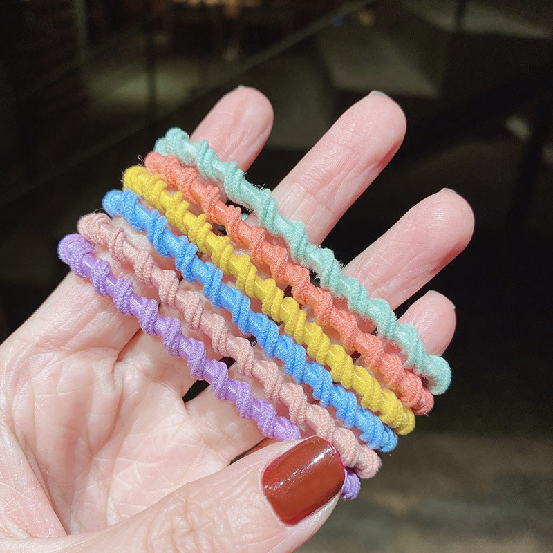 Candy Color High Elastic Basic Hair Ring Head Rope