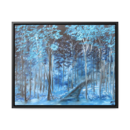 Blue Mist Forest - Gallery Canvas Wraps, Horizontal Frame