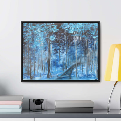 Blue Mist Forest - Gallery Canvas Wraps, Horizontal Frame