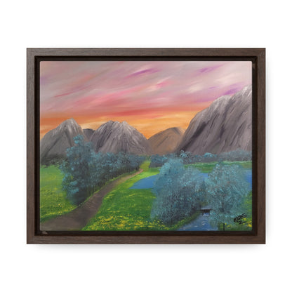 Valley Of Yellow Meadows - Gallery Canvas Wraps, Horizontal Frame