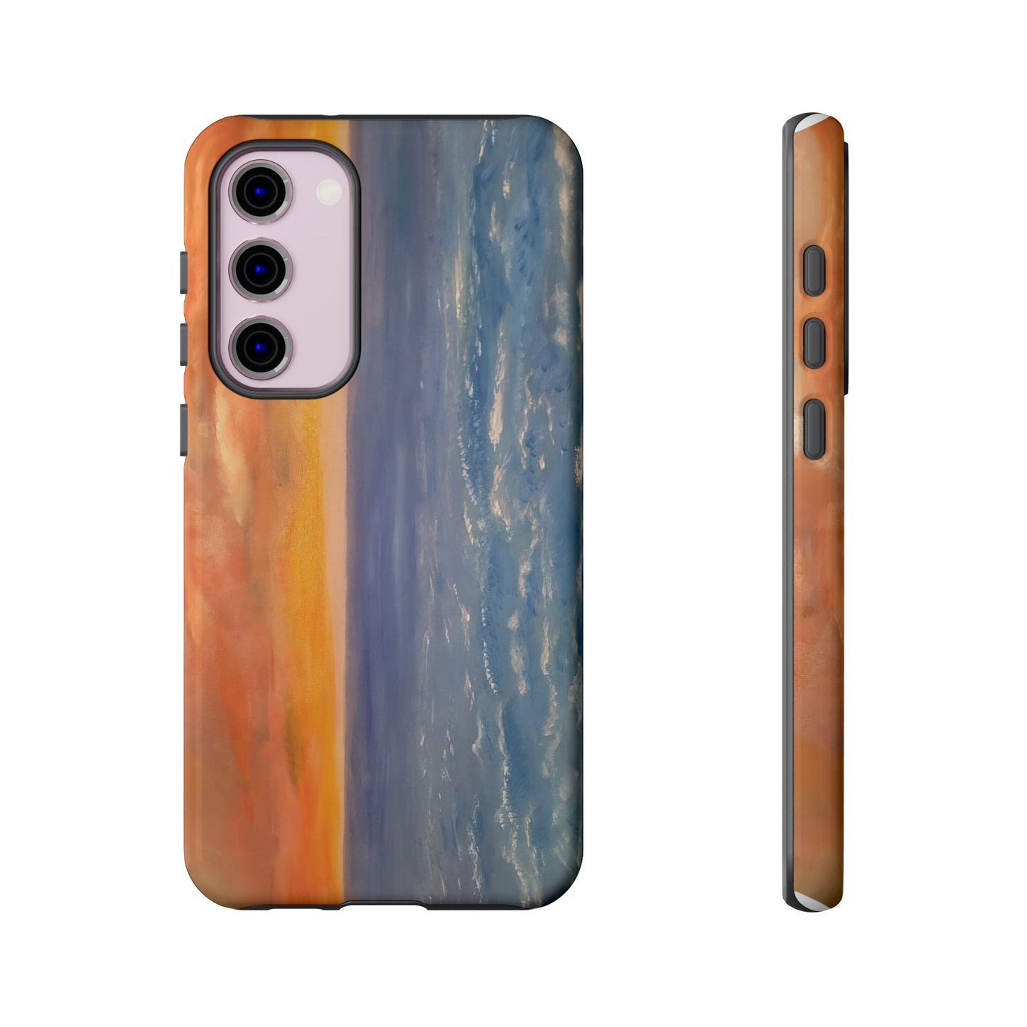 Artistic Ocean Sunset Phone Case - Tough and Stylish Protection