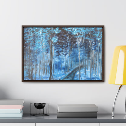 Blue Mist Forest - Gallery Canvas Wraps, Horizontal Frame