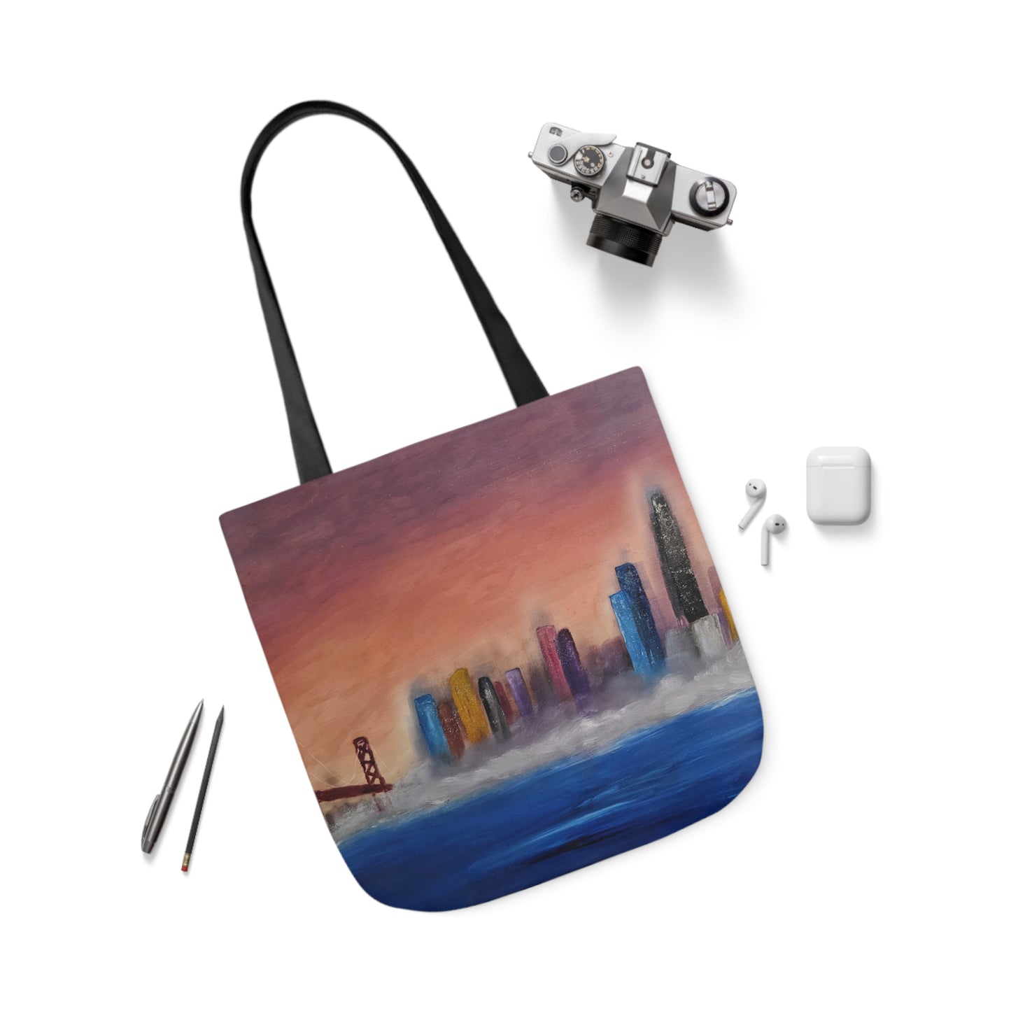 Canvas Tote Bag, San Francisco Bay Art