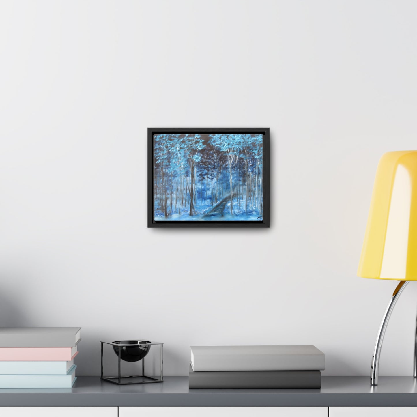 Blue Mist Forest - Gallery Canvas Wraps, Horizontal Frame