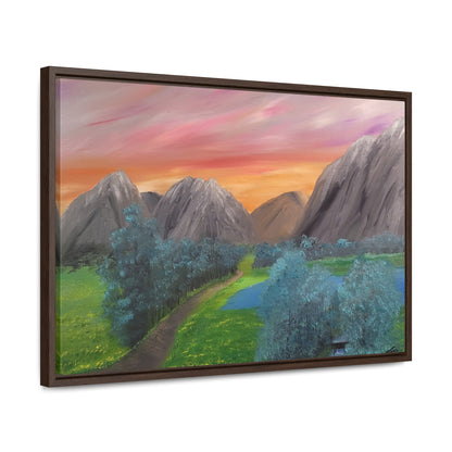 Valley Of Yellow Meadows - Gallery Canvas Wraps, Horizontal Frame