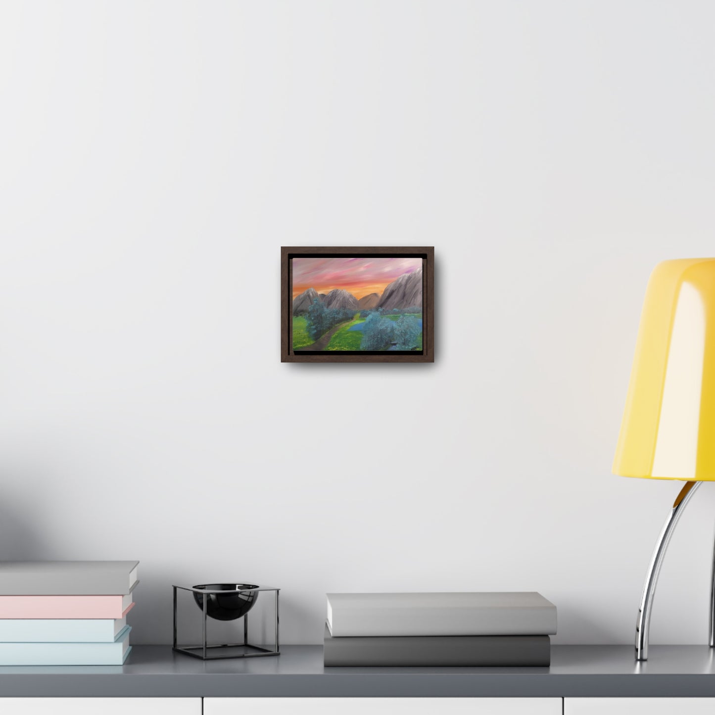 Valley Of Yellow Meadows - Gallery Canvas Wraps, Horizontal Frame