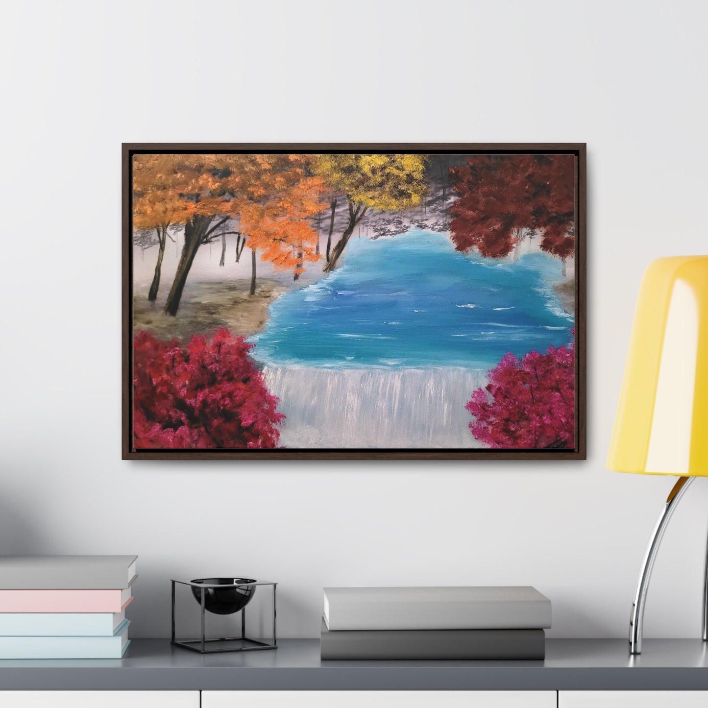 Descending Waters - Gallery Canvas Wraps, Horizontal Frame