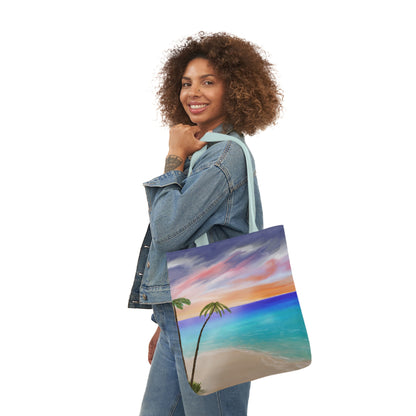 Canvas Tote Bag, Tropical Haven Art