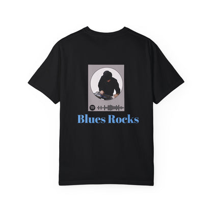 T Shirt Blues Rocks guitar