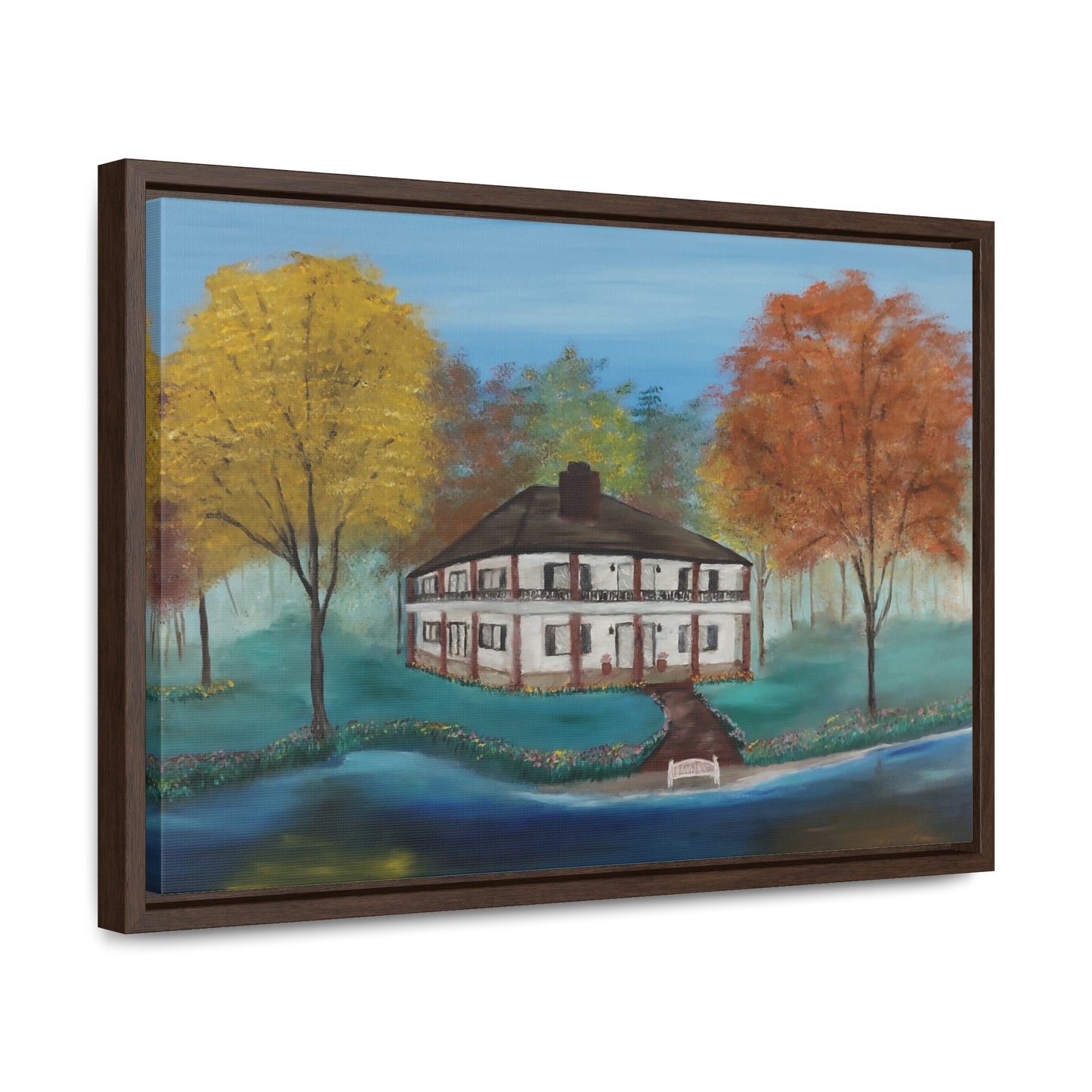 Estate On The Lake  - Gallery Canvas Wraps, Horizontal Frame