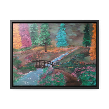 The Lighted Forest - Gallery Canvas Wraps, Horizontal Frame