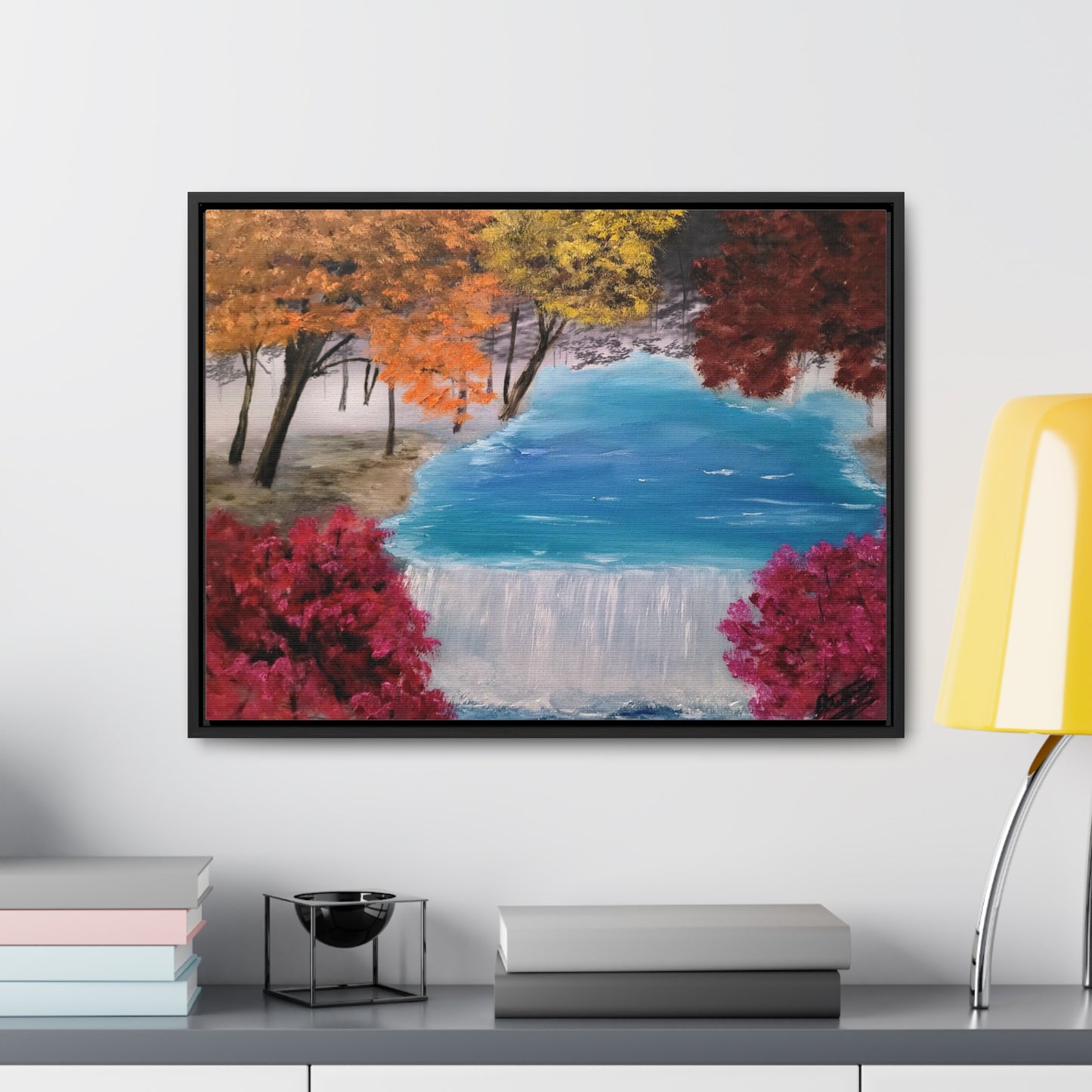 Descending Waters - Gallery Canvas Wraps, Horizontal Frame