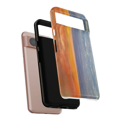 Artistic Ocean Sunset Phone Case - Tough and Stylish Protection