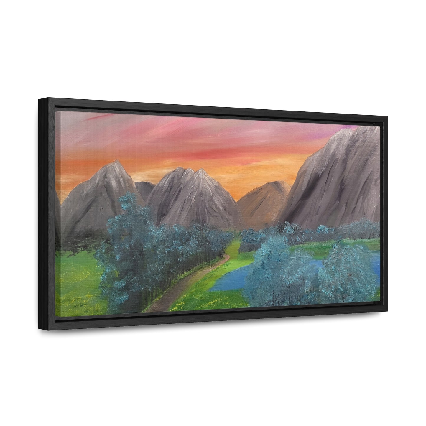 Valley Of Yellow Meadows - Gallery Canvas Wraps, Horizontal Frame