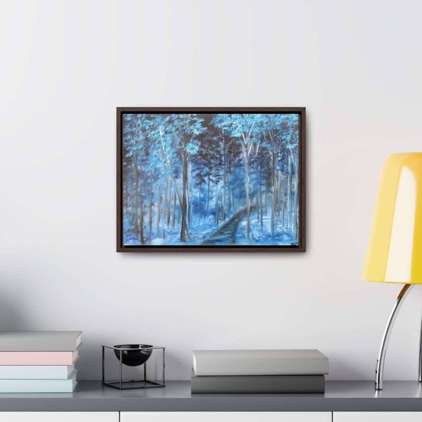 Blue Mist Forest - Gallery Canvas Wraps, Horizontal Frame