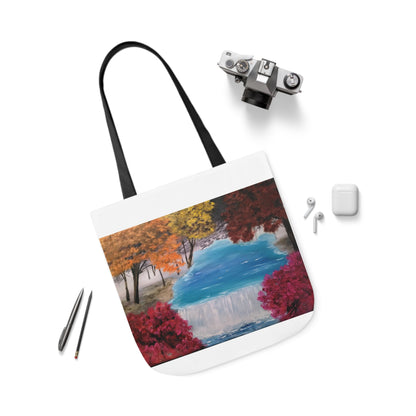 Canvas Tote Bag, Descending Waters Art