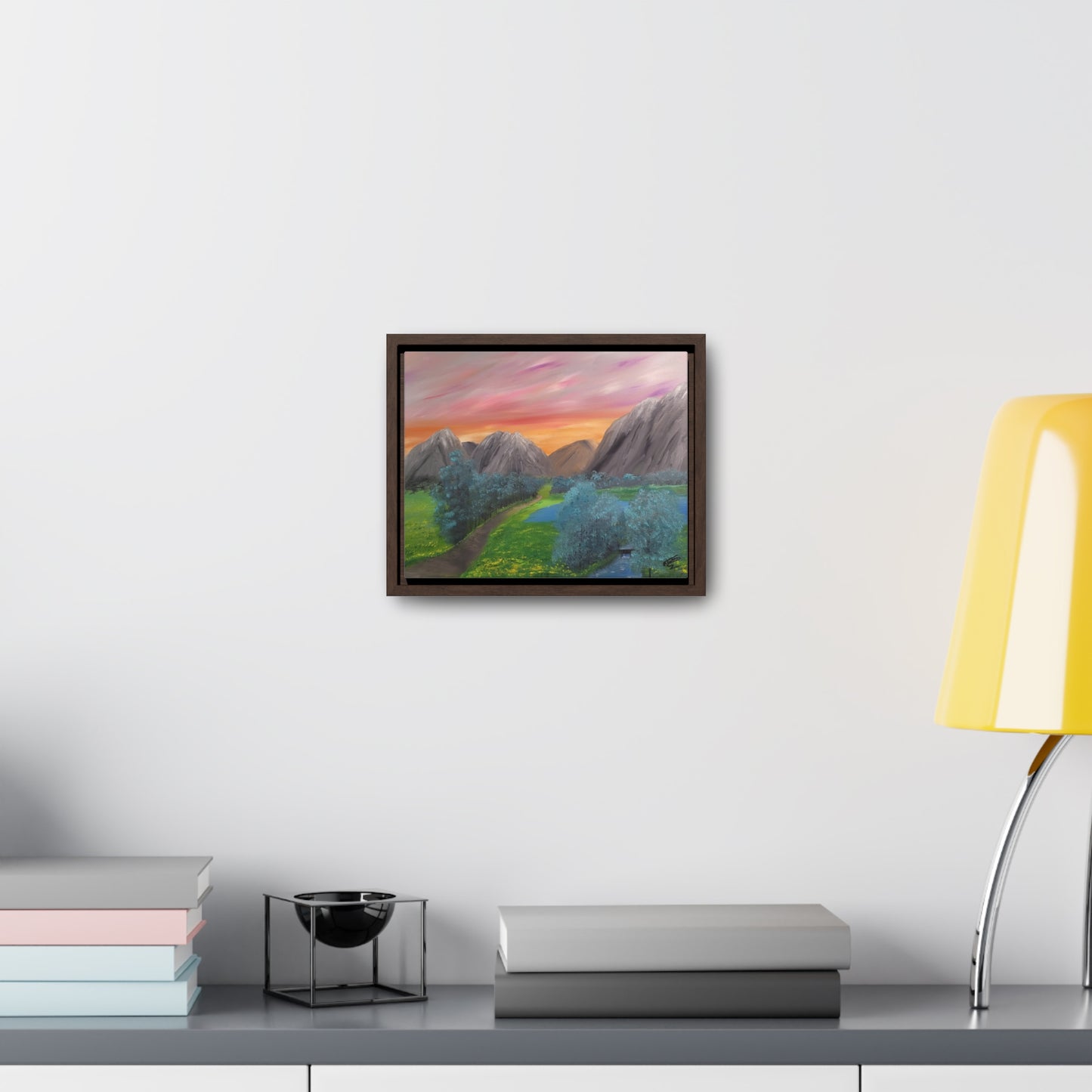 Valley Of Yellow Meadows - Gallery Canvas Wraps, Horizontal Frame