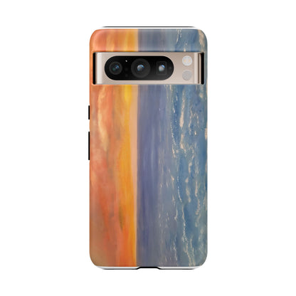 Artistic Ocean Sunset Phone Case - Tough and Stylish Protection