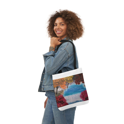 Canvas Tote Bag, Descending Waters Art