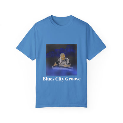 Blues City Groove T-Shirt - Unisex Garment-Dyed