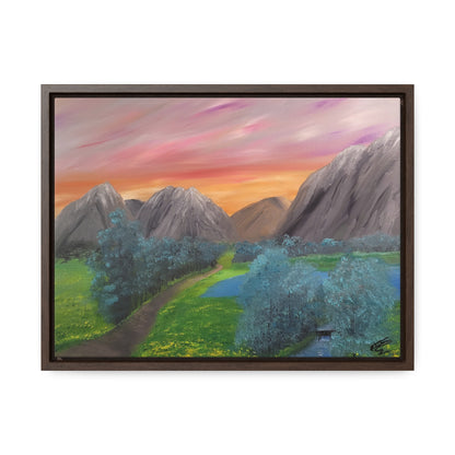 Valley Of Yellow Meadows - Gallery Canvas Wraps, Horizontal Frame