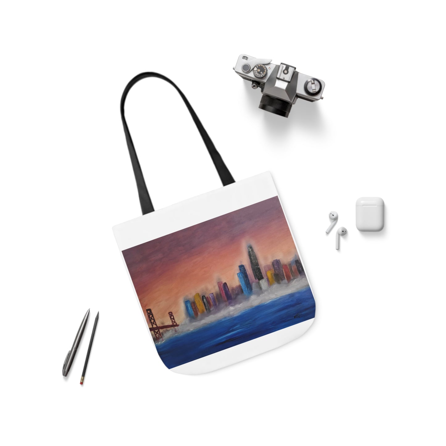 Canvas Tote Bag, San Francisco Bay Art