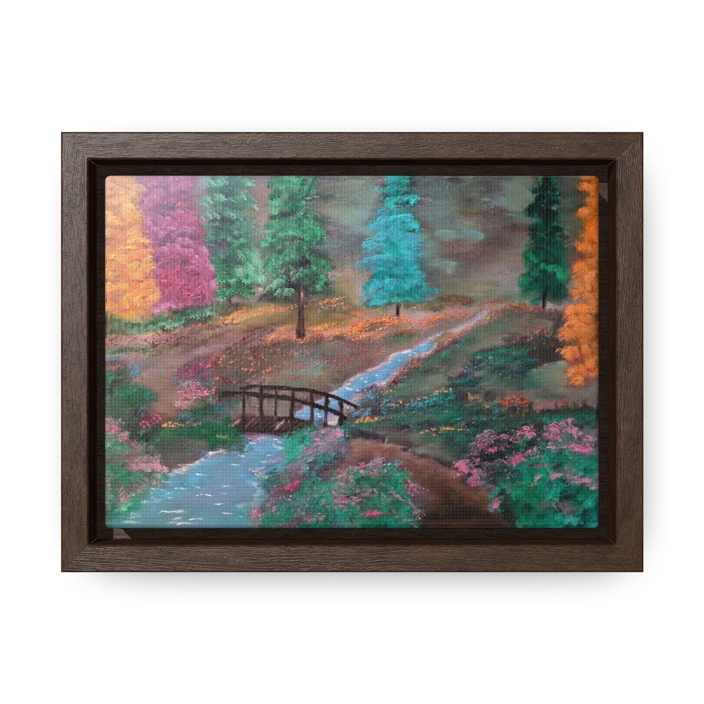 The Lighted Forest - Gallery Canvas Wraps, Horizontal Frame