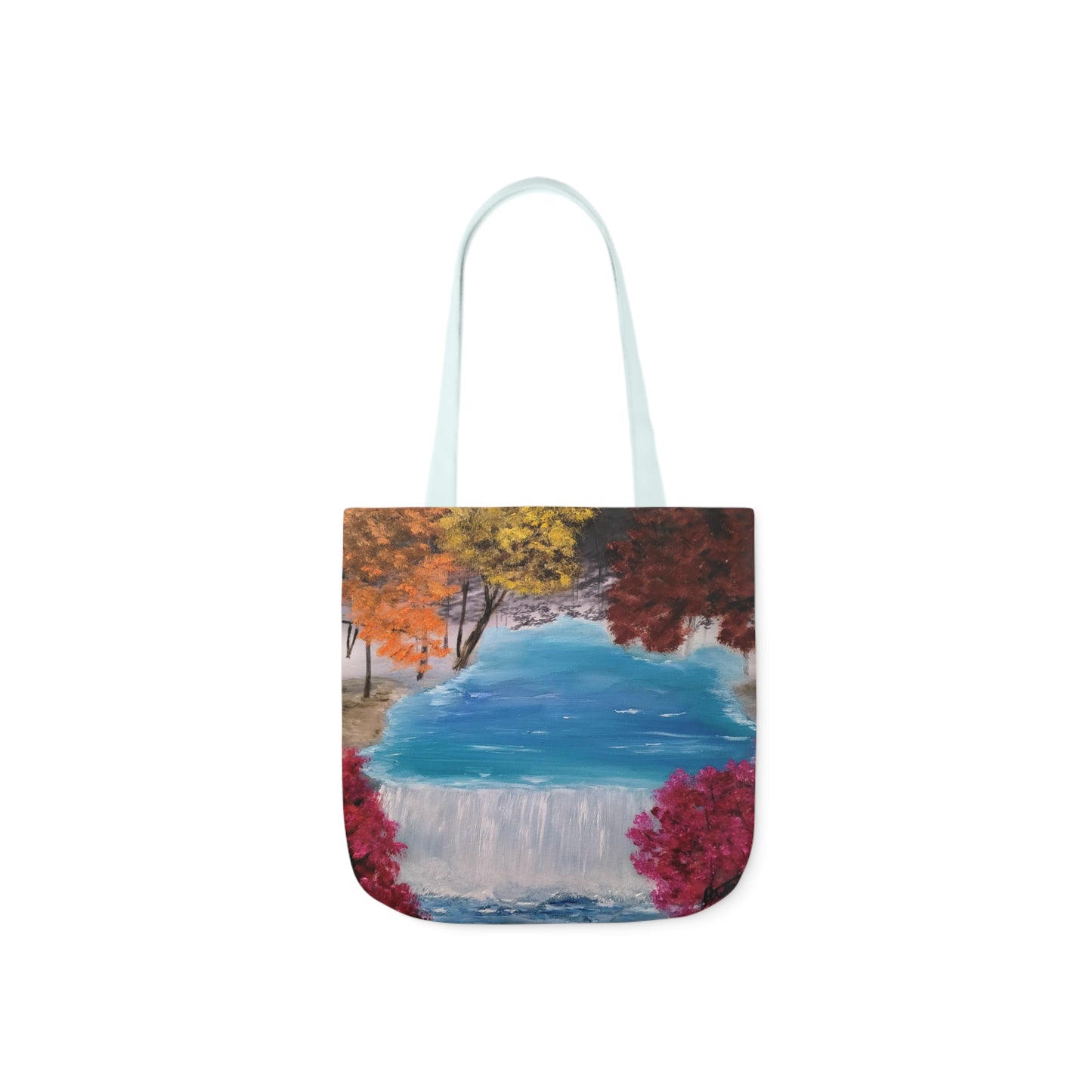 Canvas Tote Bag, Descending Waters Art