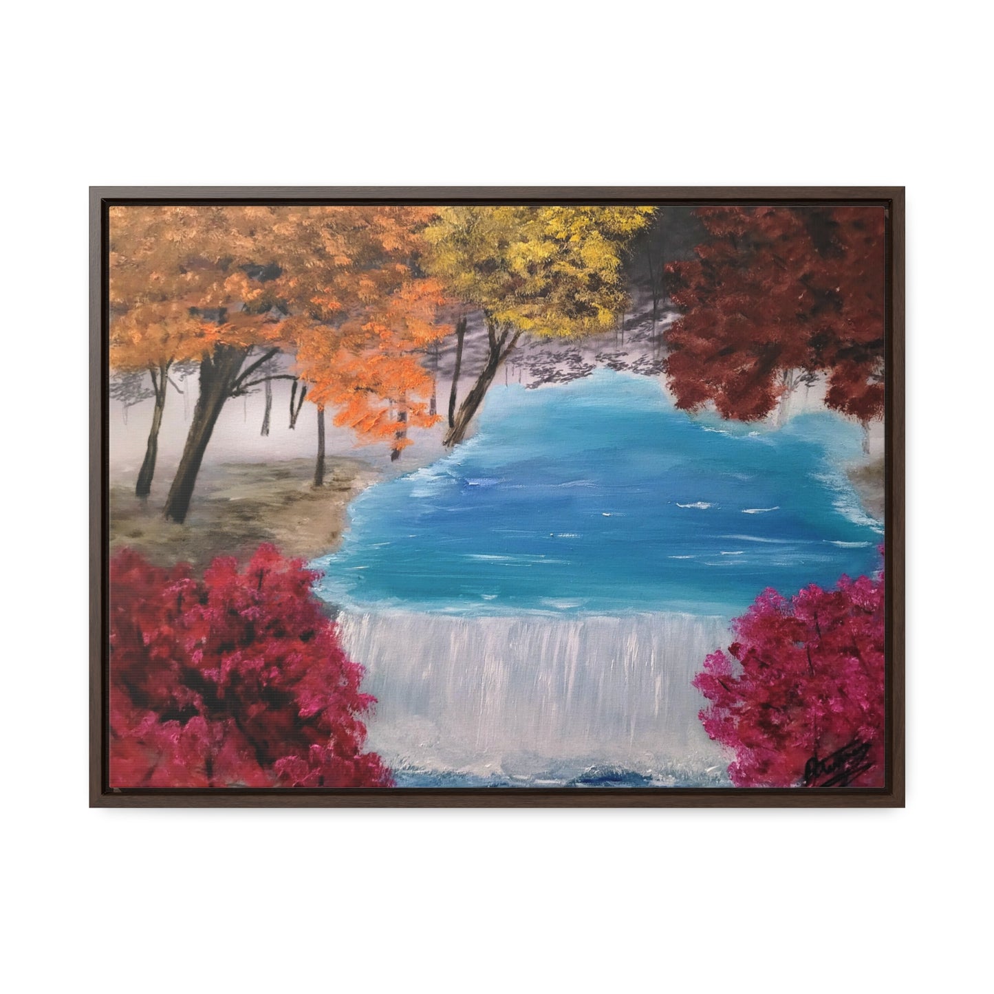 Descending Waters - Gallery Canvas Wraps, Horizontal Frame