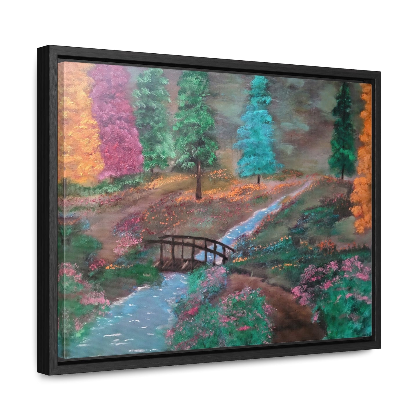 The Lighted Forest - Gallery Canvas Wraps, Horizontal Frame