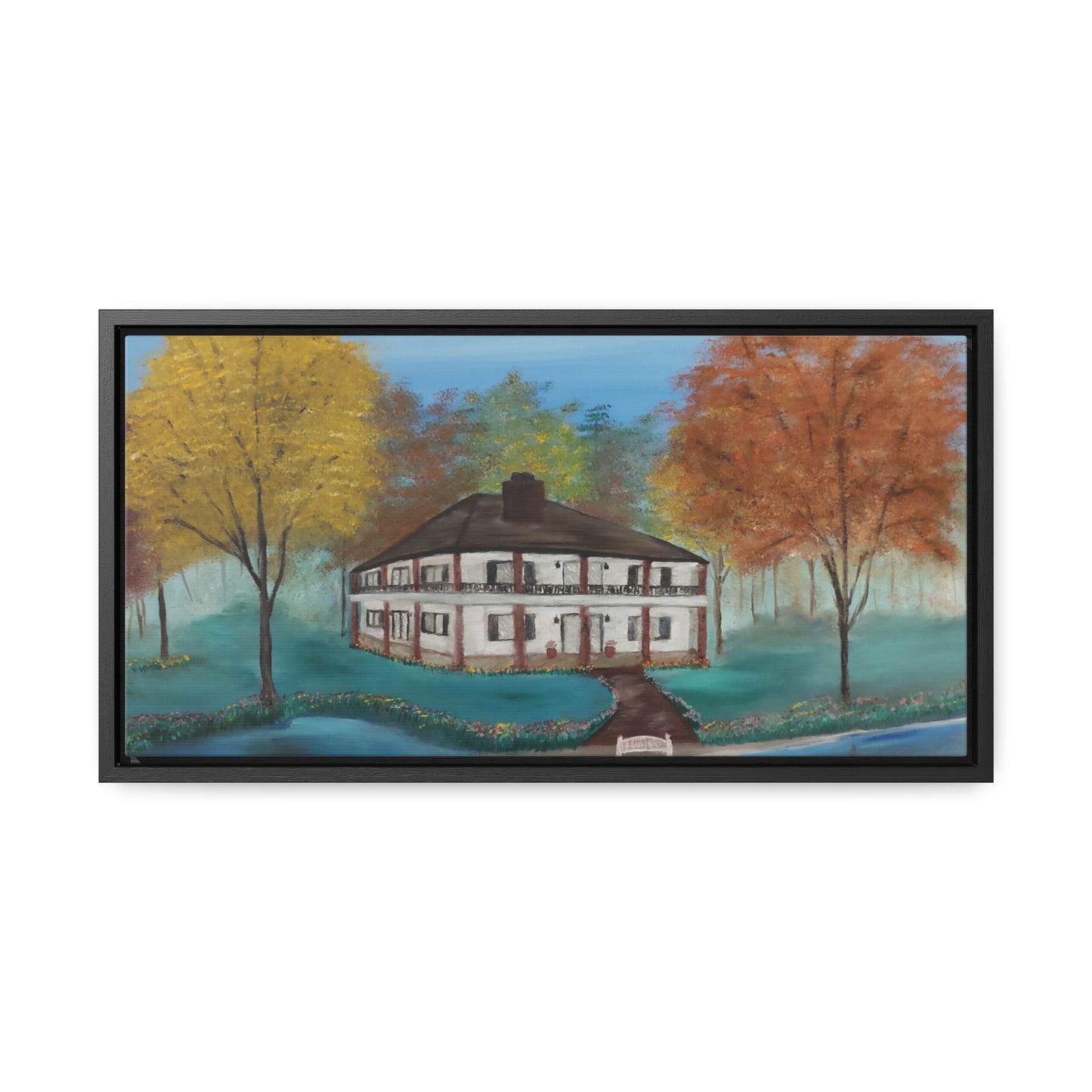 Estate On The Lake  - Gallery Canvas Wraps, Horizontal Frame