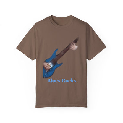 T Shirt Blues Rocks guitar