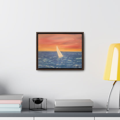 Sailing The Open Sea  - Gallery Canvas Wraps, Horizontal Frame