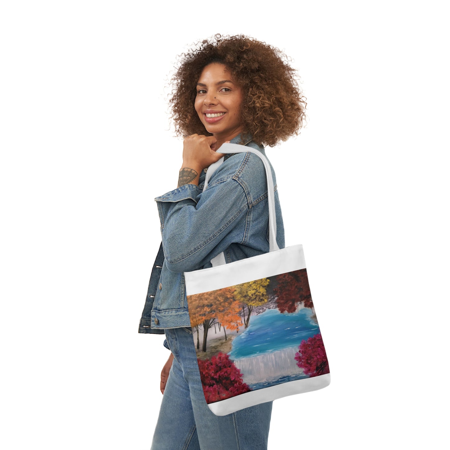 Canvas Tote Bag, Descending Waters Art