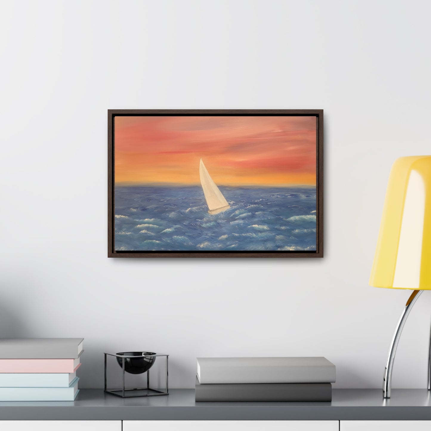 Sailing The Open Sea  - Gallery Canvas Wraps, Horizontal Frame