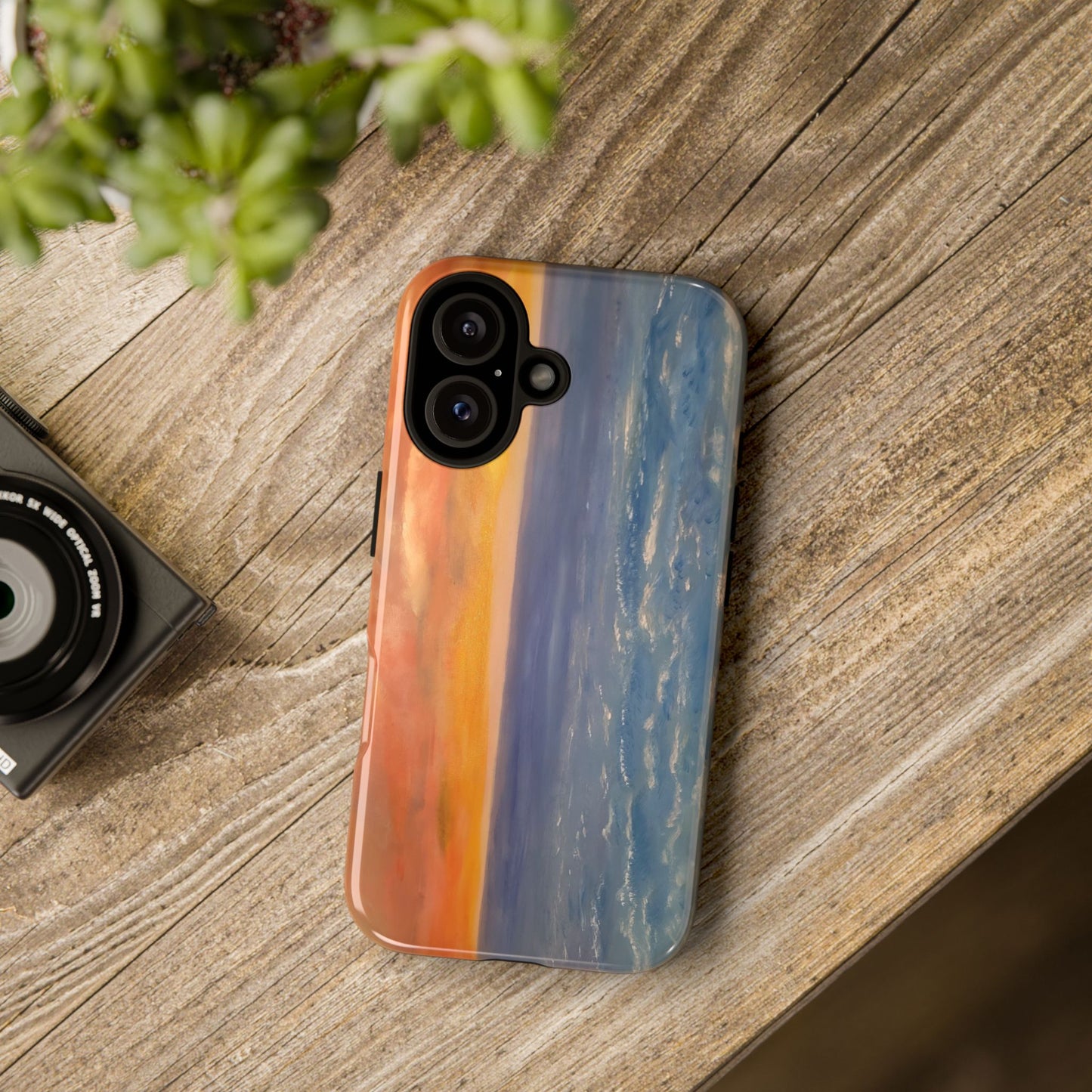 Artistic Ocean Sunset Phone Case - Tough and Stylish Protection