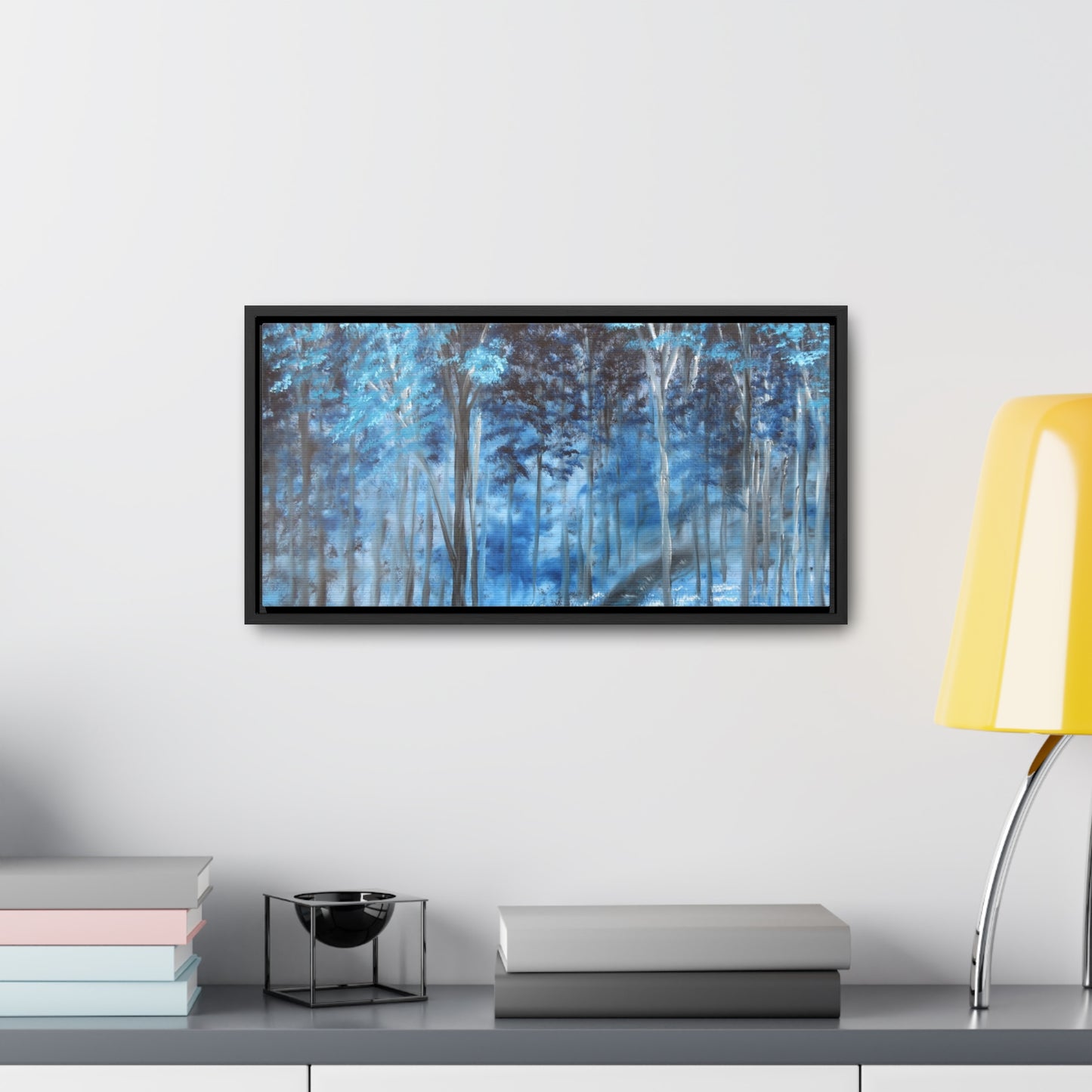 Blue Mist Forest - Gallery Canvas Wraps, Horizontal Frame