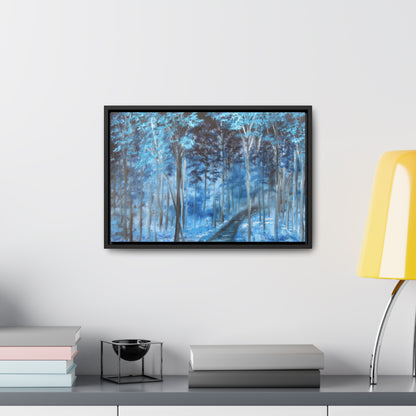 Blue Mist Forest - Gallery Canvas Wraps, Horizontal Frame