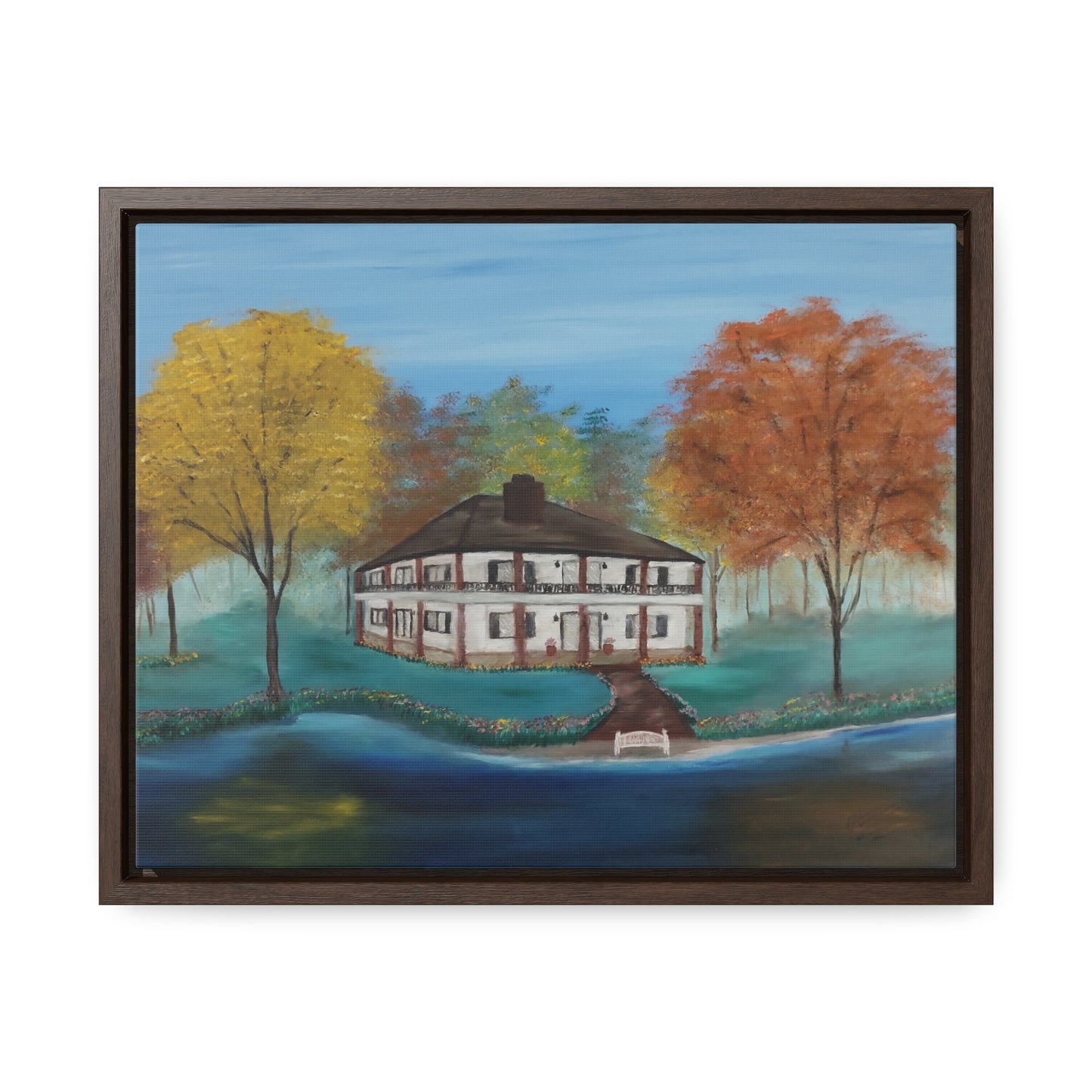 Estate On The Lake  - Gallery Canvas Wraps, Horizontal Frame