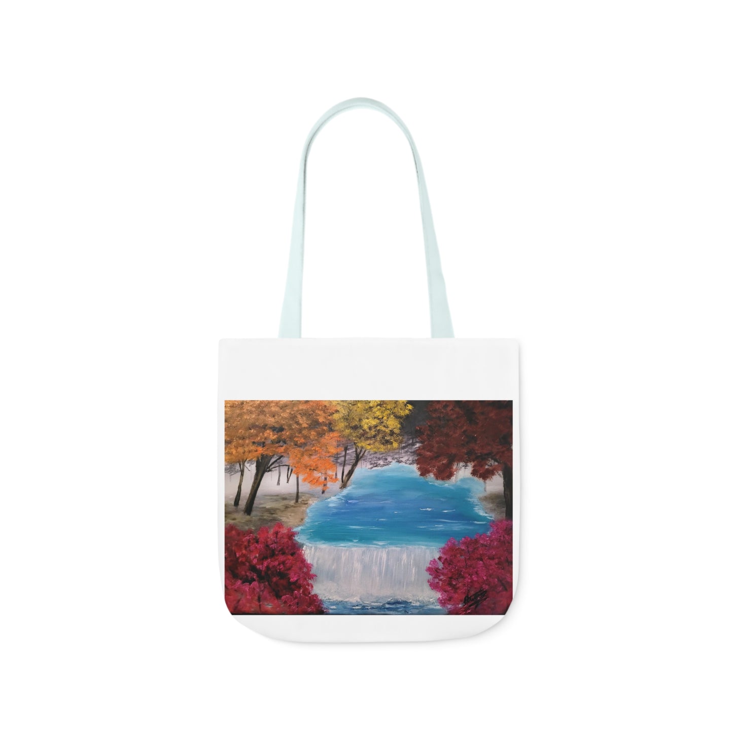 Canvas Tote Bag, Descending Waters Art