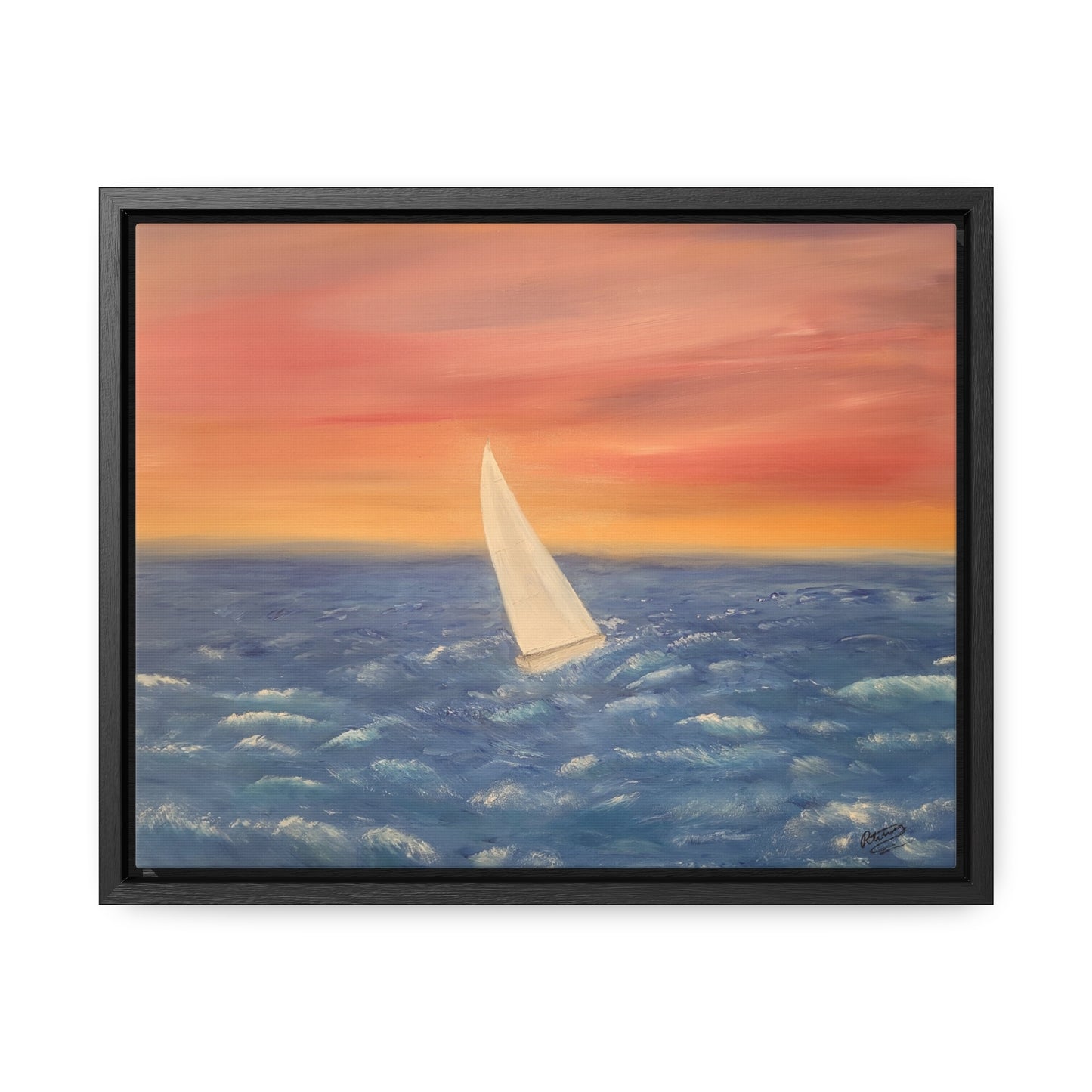 Sailing The Open Sea  - Gallery Canvas Wraps, Horizontal Frame