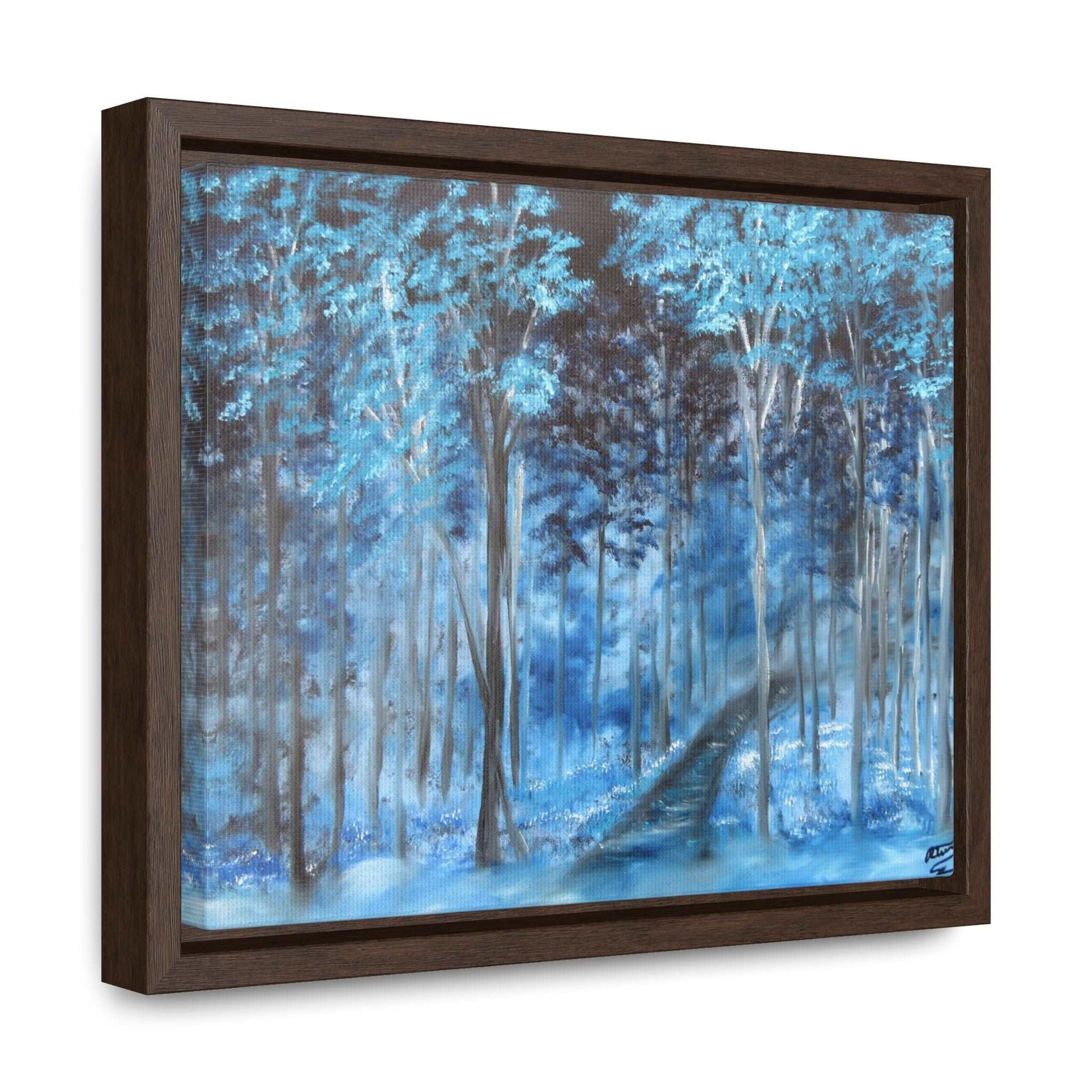 Blue Mist Forest - Gallery Canvas Wraps, Horizontal Frame