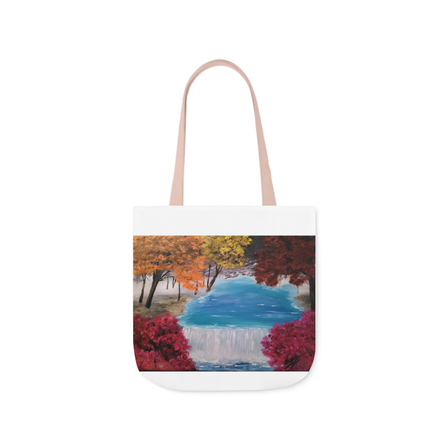 Canvas Tote Bag, Descending Waters Art