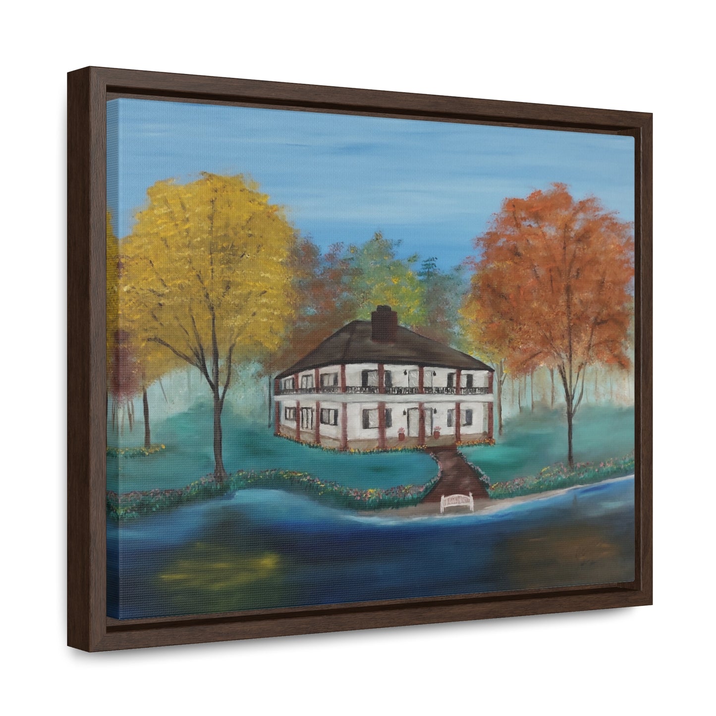 Estate On The Lake  - Gallery Canvas Wraps, Horizontal Frame