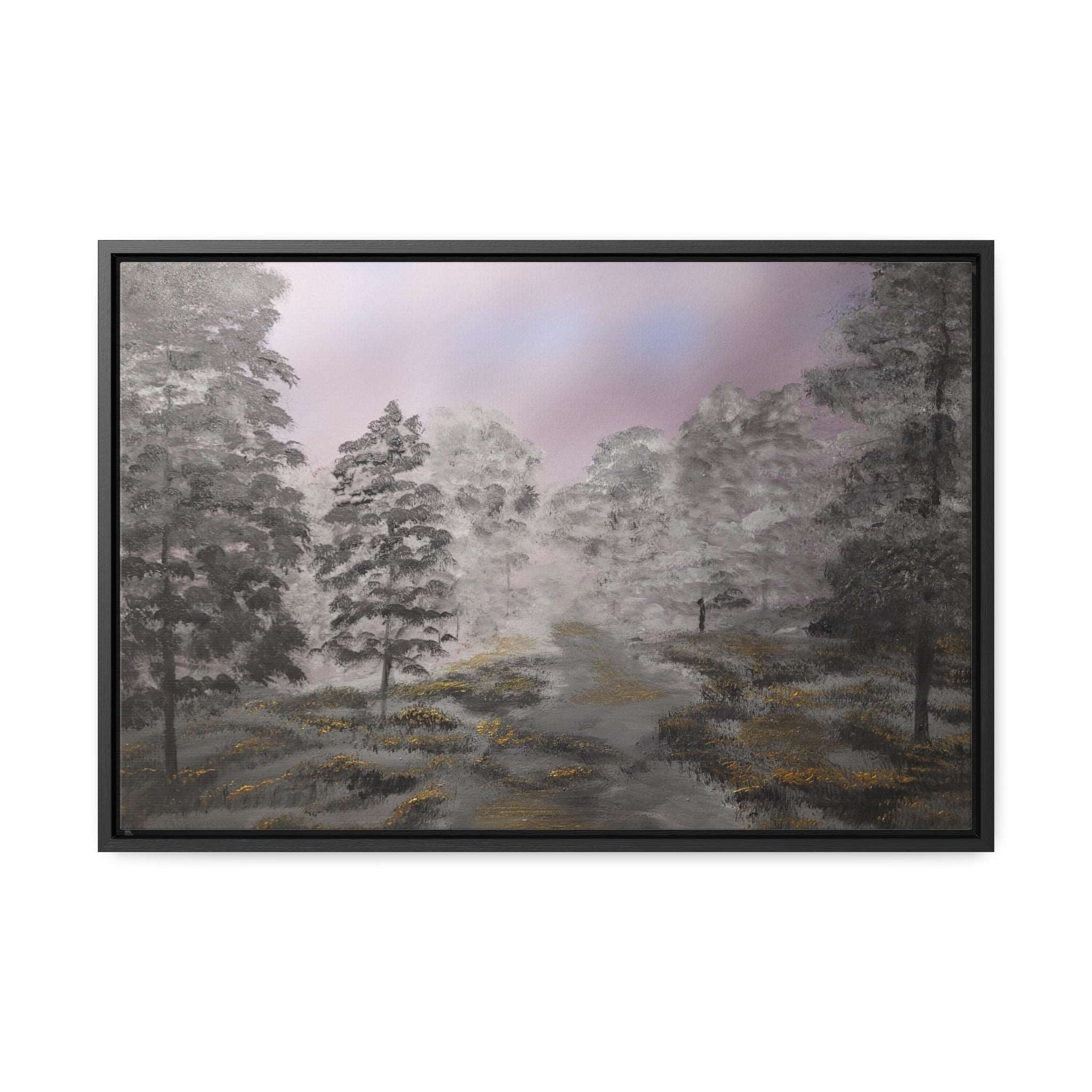 Canvas Wraps - Golden Forest Landscape Painting