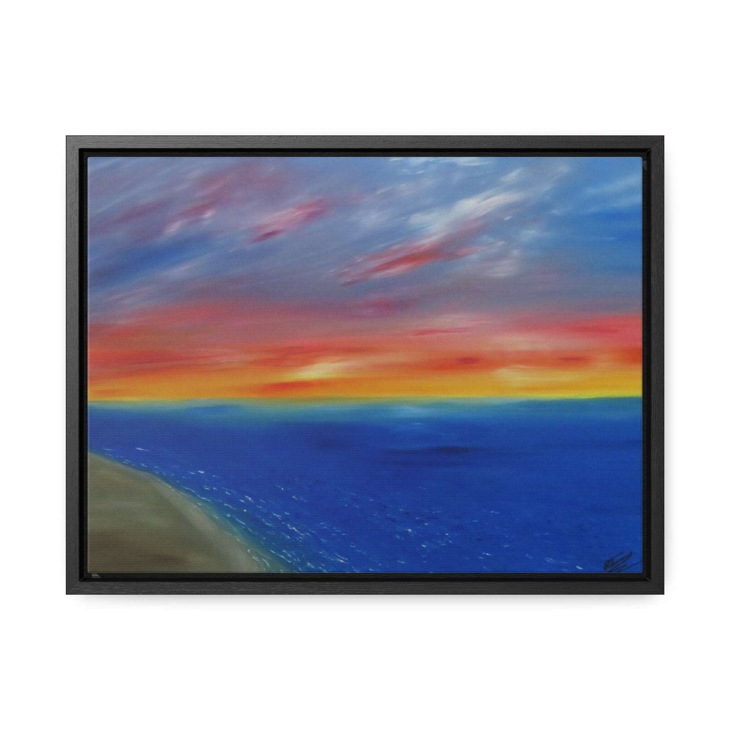 Coastal Sunset - Gallery Canvas Wraps, Horizontal Frame