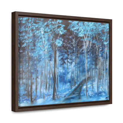 Blue Mist Forest - Gallery Canvas Wraps, Horizontal Frame