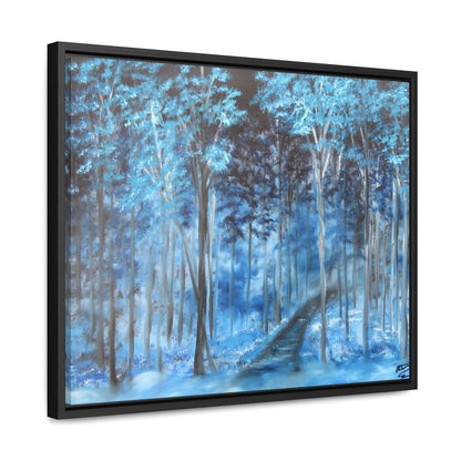 Blue Mist Forest - Gallery Canvas Wraps, Horizontal Frame