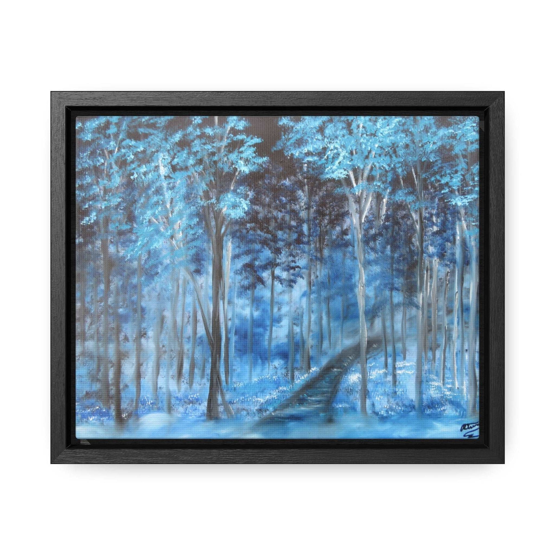 Blue Mist Forest - Gallery Canvas Wraps, Horizontal Frame